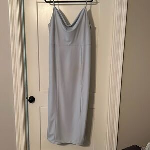 Baby blue brides maids dress